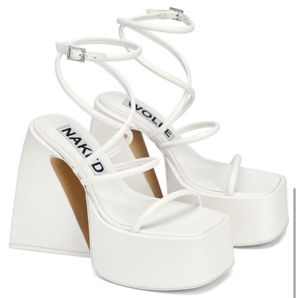 Naked Wolfe Angel White Leather size 9 (39 EU)